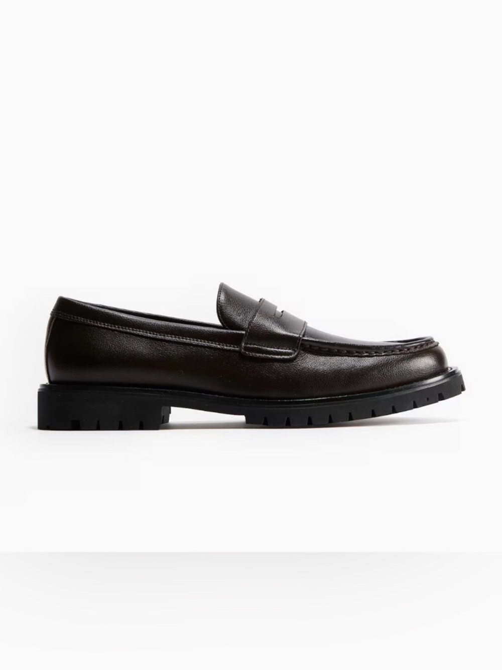 H&M Dark Brown Penny Loafers Size 8.5